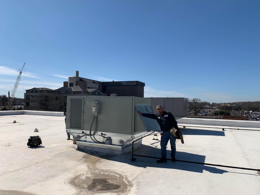 commercial HVAC installation service repairs in shreveport and bossier city ac for your business advanced air conditioning and heating