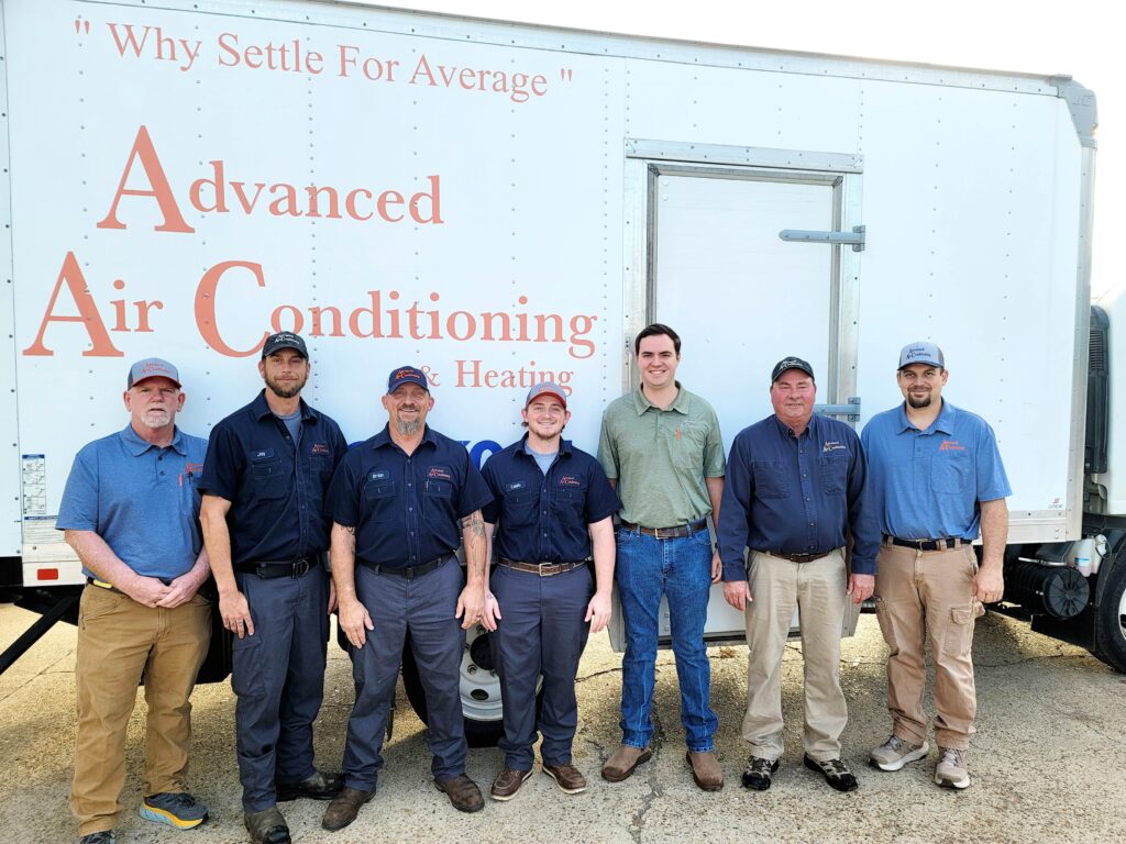 Advanced Air Conditioning and heating owner and technicians in bossier City Benton road